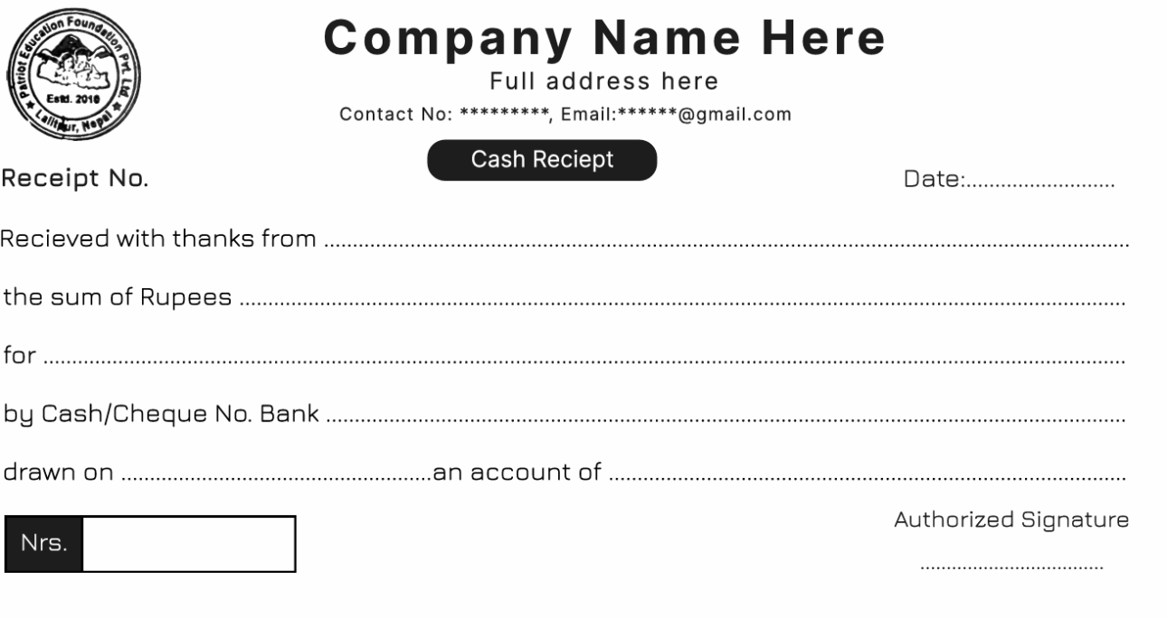 Cash Reciept Figma Editable Template (Paid)